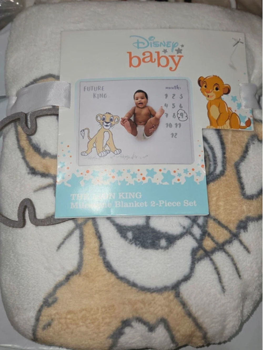 Disney the lion king milestone blanket